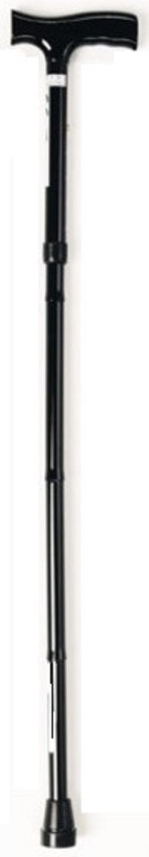 Wandelstok opvouwbaar 83-93 cm zwart