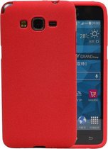 Rood Zand TPU back case cover hoesje voor Samsung Galaxy Grand Prime