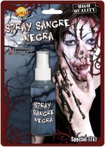 Halloween - Zwart horror nepbloed spray 60 ml - Halloween verkleedaccessoires - Zombie bloed