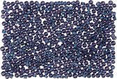 Rocailles, afm 15/0, d: 1,7 mm, 500 gr, donkerblauw