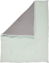 Koeka Boxkleed Stockholm - 80X100m - Misty Mint/Steel Grey