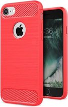 Armor Brushed TPU Case iPhone 8 / 7 - Rood