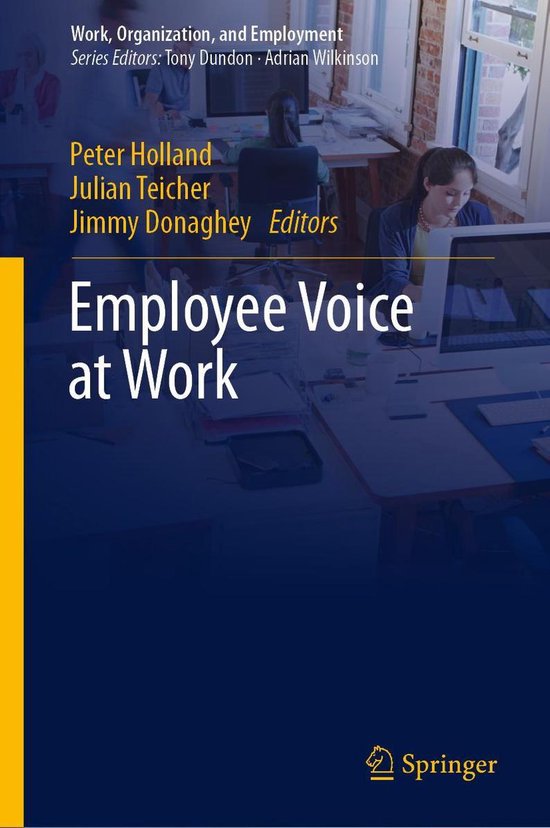 Work, Organization, and Employment - Employee Voice at Work - cover