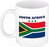Beker / mok met de Zuid Afrikaanse vlag - 300 ml keramiek - Zuid Afrika