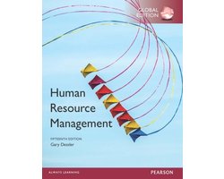 Omslag van Human Resource Management, Global Edition