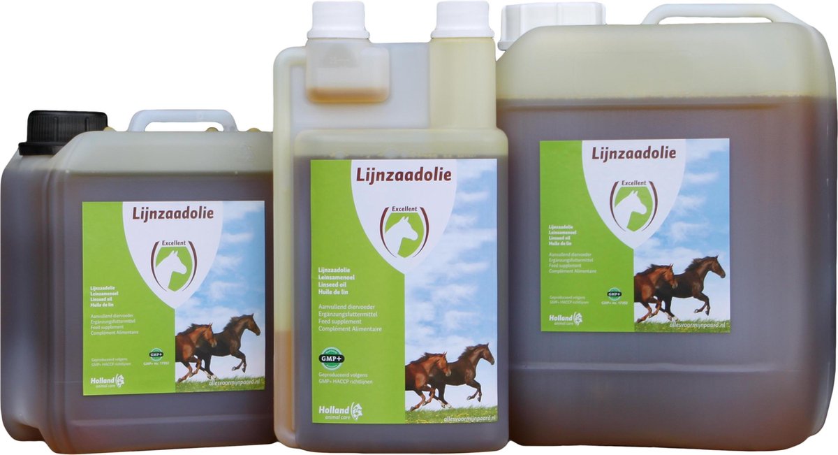 Lijnzaadolie - ondersteund de darmwerking en vacht 2,5 LITER
