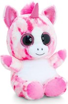 Keel Toys pluche eenhoorn knuffel roze 25 cm