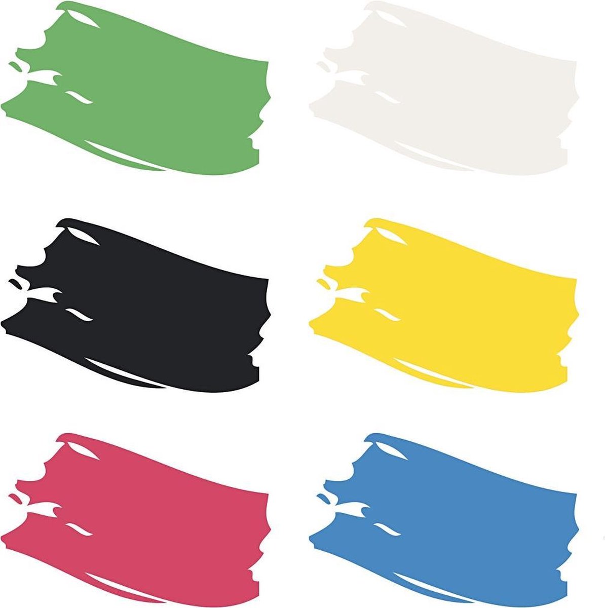 Plus Color Acrylverf - Verf - Color School - Set Primaire Kleuren 6x250 ml  | bol.com