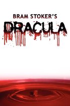 Bram Stoker's Dracula met bloeddruppels en een rode vloeistof.