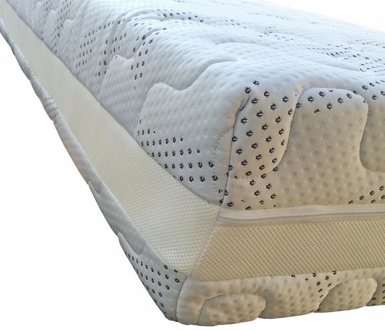 Slaaploods.nl Prince de Luxe - 90x210 cm - Matelas à ressorts ensachés avec mousse froide - Moyen - 25 cm d'épaisseur
