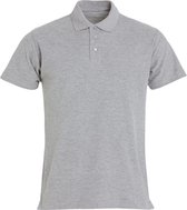 Clique Basic heren polo grijsmelange 4xl