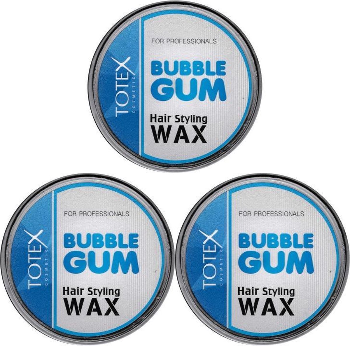 Totex Cosmetic Bubble Gum Hair Styling Wax 3 x 150 mL