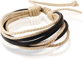 Montebello Armband Senecio Brown - Heren - Leer - ∅20 - 23 cm