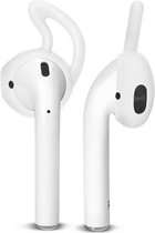 Bouchons d'oreilles antidérapants - Crochets d'oreille en silicone - Convient aux Airpods Apple - 1 paire