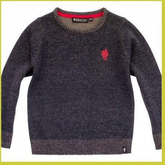 BOSS gebreide trui donkerblauw