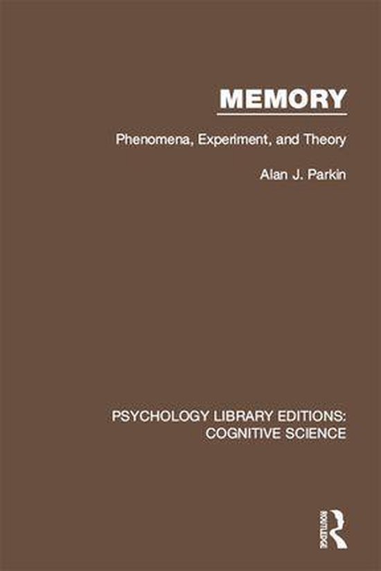 Psychology Library Editions: Cognitive Science - Memory - cover
