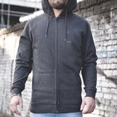 The Zipper Hoodie - Donkergrijs - Maat L