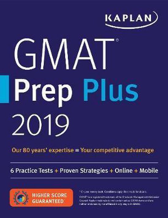 Boek cover GMAT PREP PLUS 2019 van Kaplan Test Prep (Paperback)