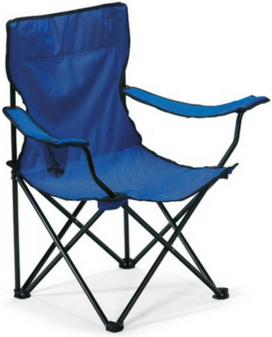 Campingstoel Blauw | kampeer stoelen | opvouwbaar | met draagtas | bol.com