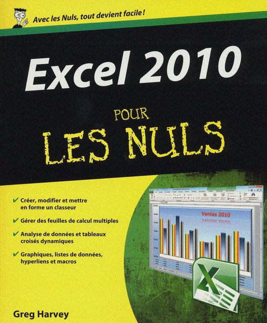 Excel 2010 pour les nuls - cover