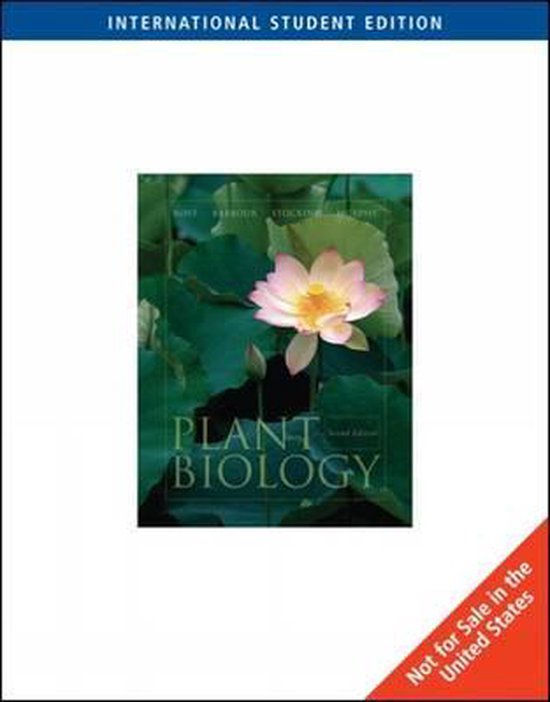 Plant Biology, International Edition (with InfoTrac) 9780495013938