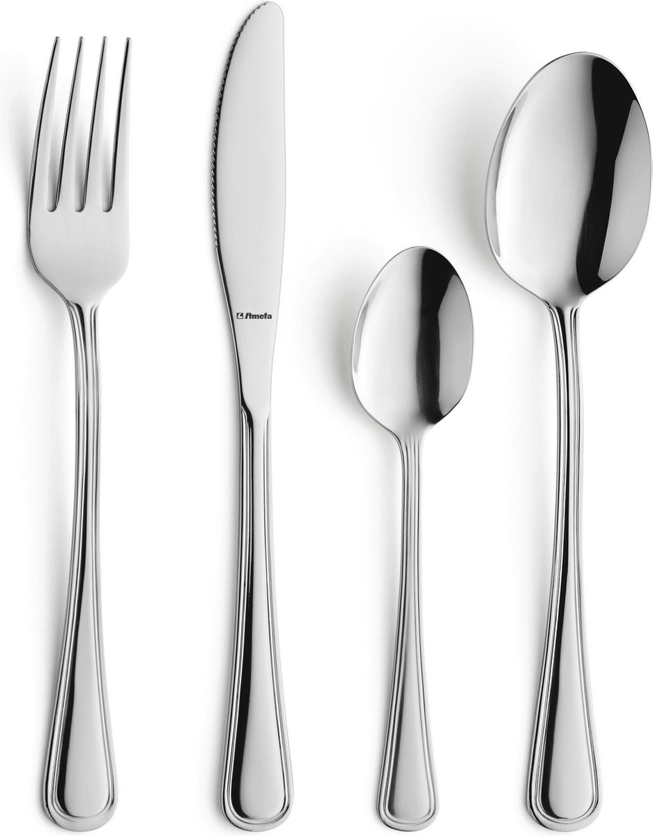 Amefa Bologna Bestekset - 24 Delig - Zilver