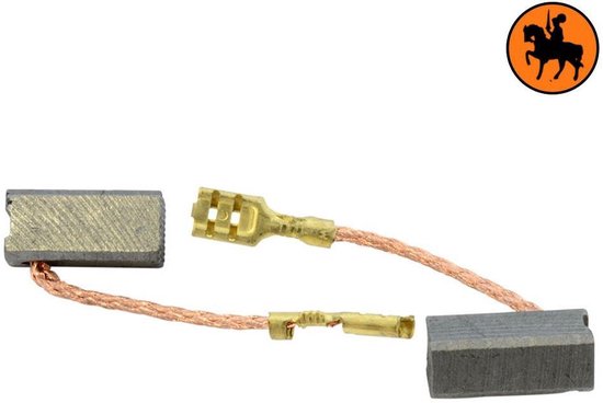 Jeu de balais de charbon pour Bosch GBM 24 VSR - 7x8x17mm - Remplace 1.617.014.131