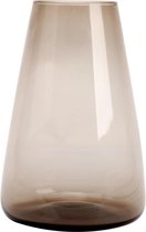 XLBoom Dim Smooth Large Vaas - Glas - Voor Binnen - Grijs - 19,5×19,5×30cm