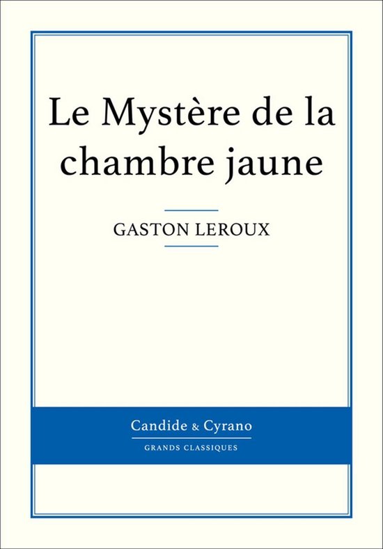 Le Mystère de la chambre jaune - cover