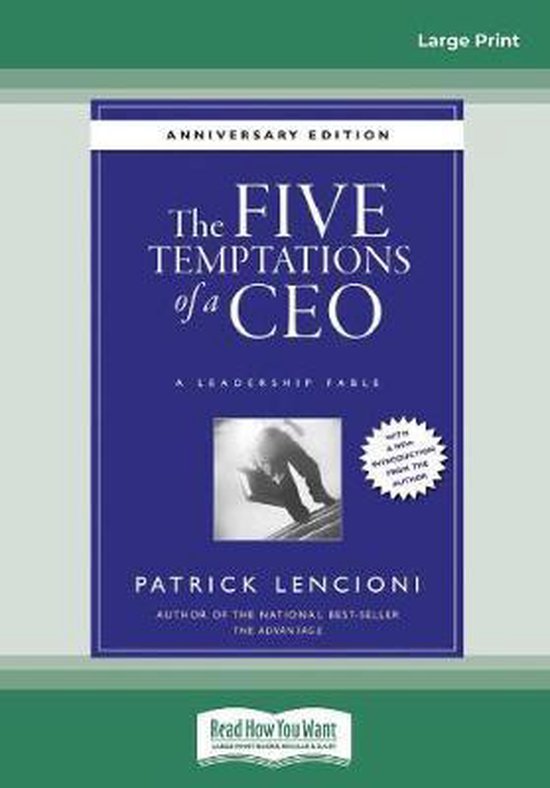 The Five Temptations of a CEO - cover