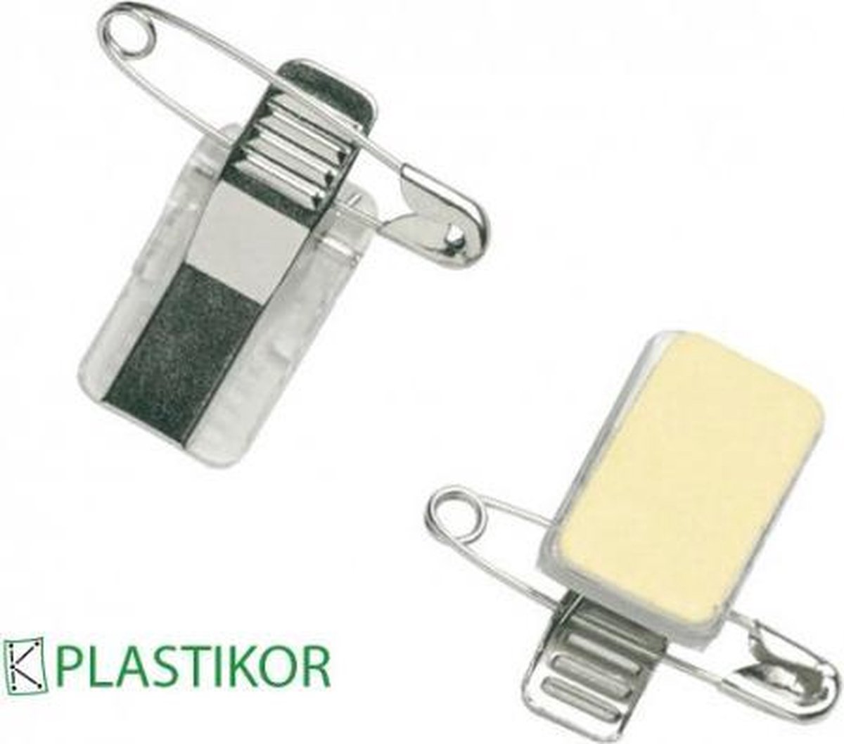 Plastikor zelfklevende clip met speld - 25 Stuks
