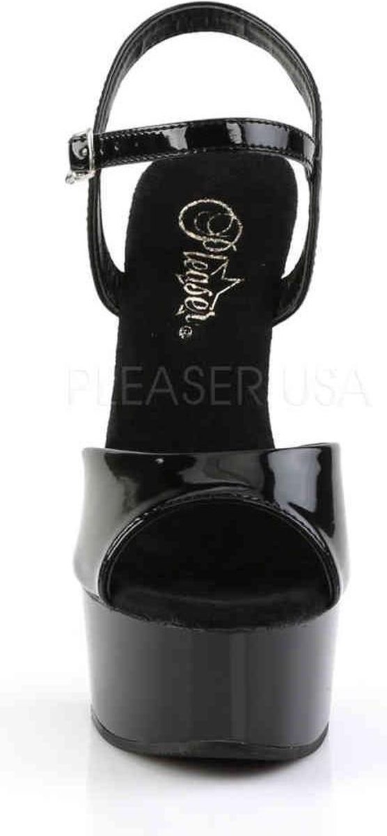 pleaser CAPTIVA-609 6 Ankle Strap PF Sandal W RS On Heel
