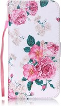 PU Leren Color Wallet iPhone 7/8 plus - Rozen Wit