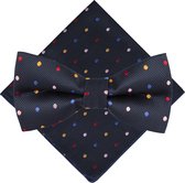 Vlinderstrik en Pochet Gestipt Kleuren