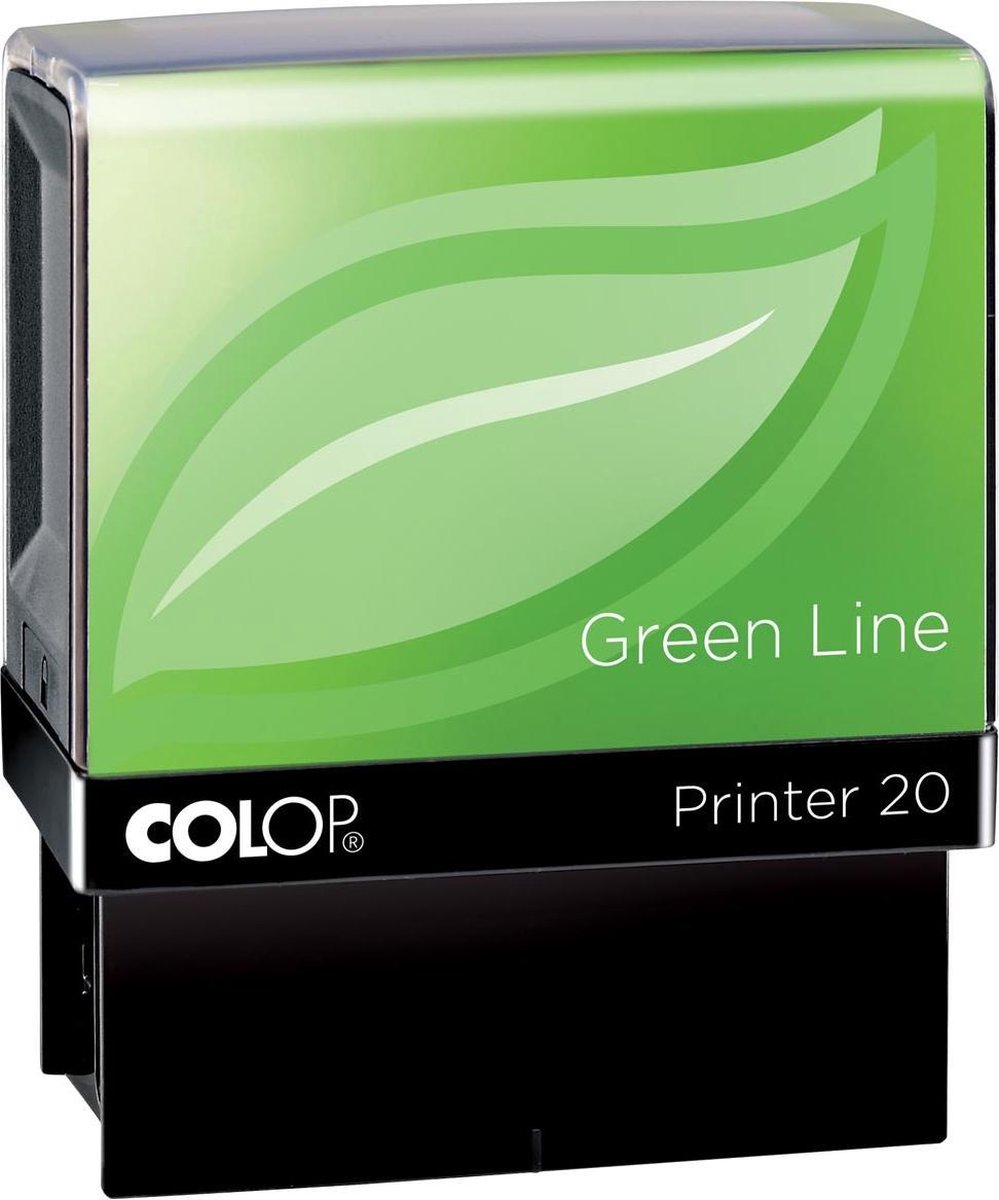 5x Colop stempel Green Line Printer Printer 20, max. 4 regels, voor Nederland, ft. 14x38mm