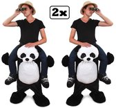 2x Kostuum gedragen door Panda unisex