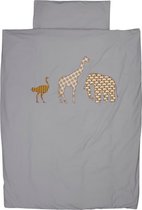 Taftan Safari Overtrek Grijs/Geel 140 x 200 cm
