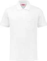 Workman Poloshirt Outfitters + borstzakje - 1221 wit - Maat XS