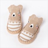 JillyBee - Baby Sokjes - Slofsokken - Sloffen - Antislip - Beige - 14cm