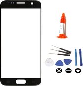 Voor Samsung Galaxy S7 vervangglas + loca lijm – zwart