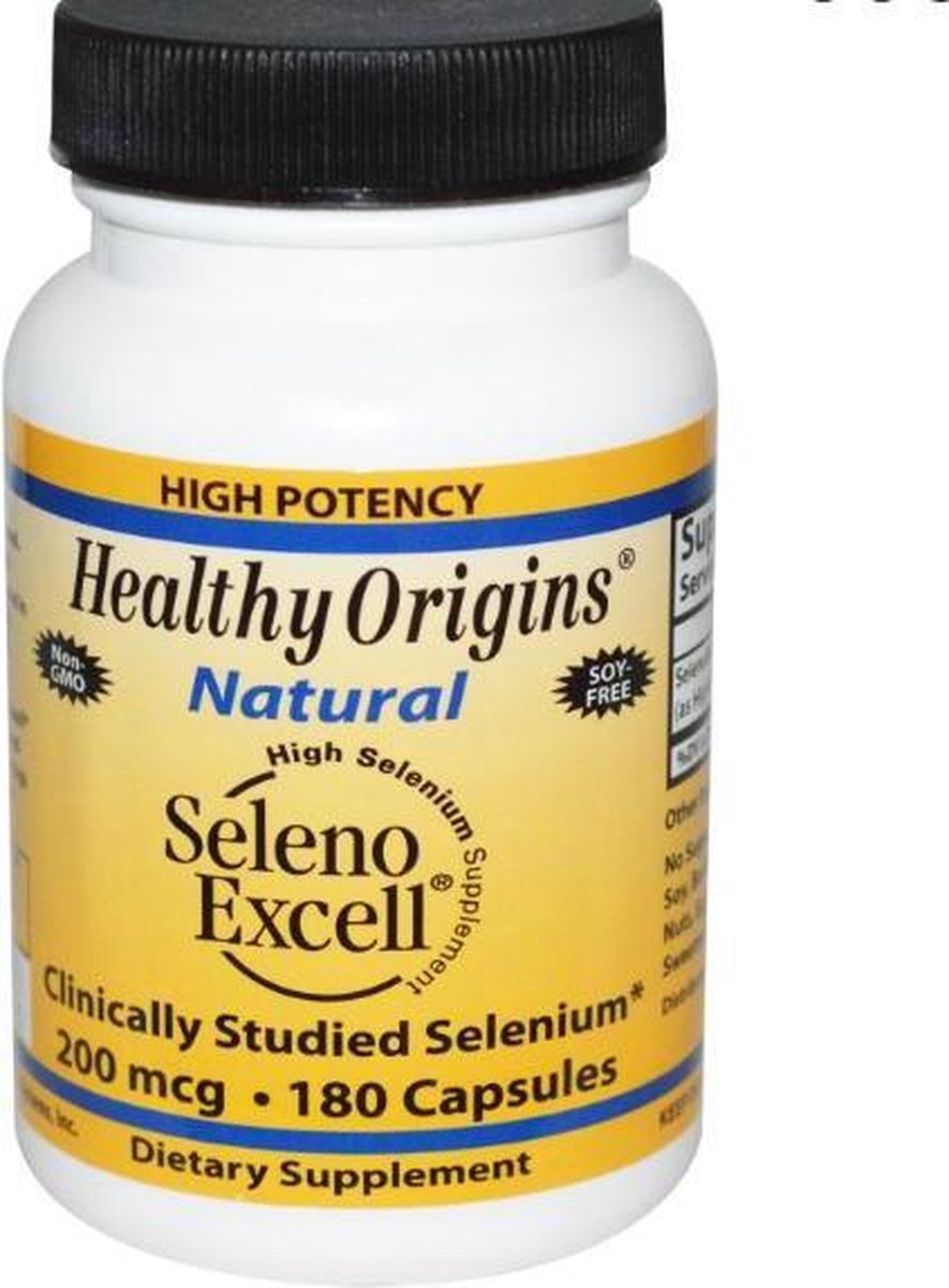 Seleno Excell Selenium 200mcg (180 capsules) - Healthy Origins