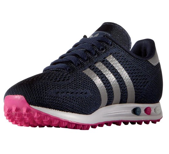 adidas L.A. Trainer EM Sneakers Dames Sneakers - Maat 38 - Vrouwen -  blauw/zilver/roze | bol.com