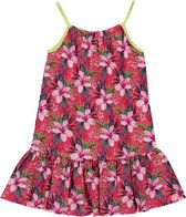 Losan - Jurk - Rood met Bloemen - Maat 176
