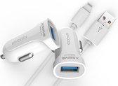 Xssive USB Autolader voor iPhone 6 of iPhone 6s met Lightning Kabel 1000mA