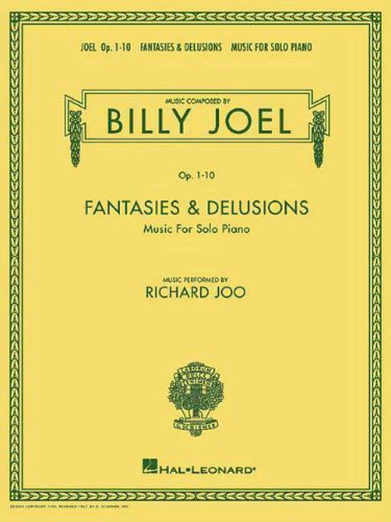 Partition pour piano solo, Billy Joel, Fantasies & Delusions, Op. 1-10, musique interprétée par Richard Joo.