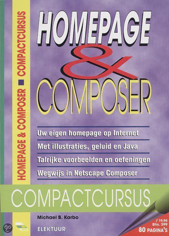 Cover van het boek 'Homepage & Composer'