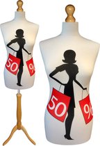 50 % sale paspop met licht bruine sparkling driepoot 32/34