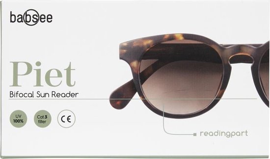 niet Wierook oosters Babsee-zonnebril met leesgedeelte model Piet-Mat Bruin tortoise- Sterkte  +1.5 | bol.com
