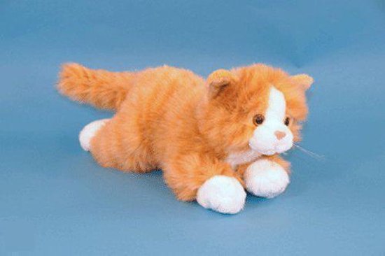 Rode kater knuffel 36 cm