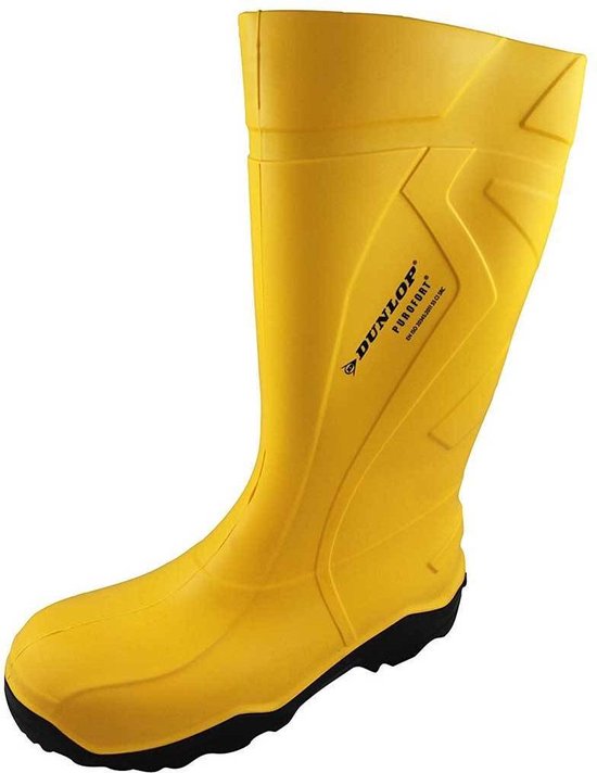 Stivali Di Sicurezza Dunlop Purofort - Giallo/nero, Puntale Acciaio, Antiscivolo, Fino A -20&deg;C